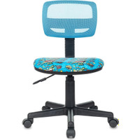 Компьютерное кресло Бюрократ CH-299 (голубой/мультиколор бум)