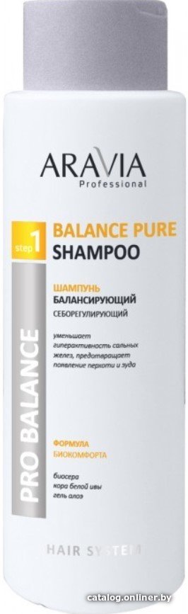 Шампунь Aravia балансирующий себорегулирующий Balance Pure Shampoo 400 мл