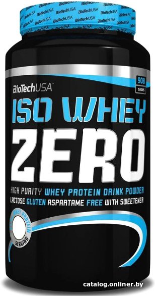 Протеин сывороточный (изолят) BioTech USA Iso Whey Zero (соленая карамель, 908 г)