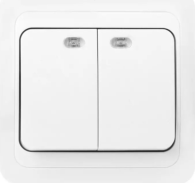 

Выключатель SmartBuy SBE-02w-10-SW2-1