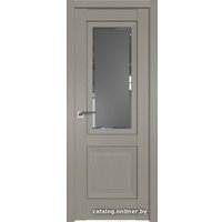 Межкомнатная дверь ProfilDoors 2.88XN R 70x200 (стоун, стекло square графит)