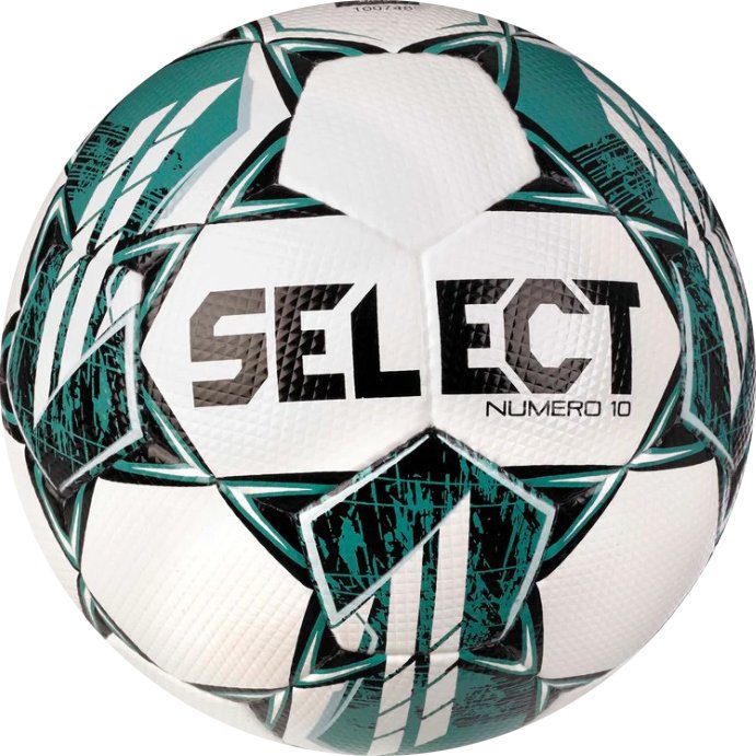 

Футбольный мяч Select Numero 10 V23 FIFA Basic (5 размер, белый/голубой/черный)