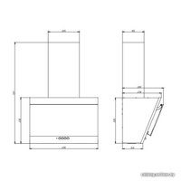 Кухонная вытяжка Elikor Коралл 50П-430-К3Д (черный)