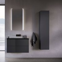  Lauter Тумба под умывальник Nelli 70 (антрацит п/мат/черный)