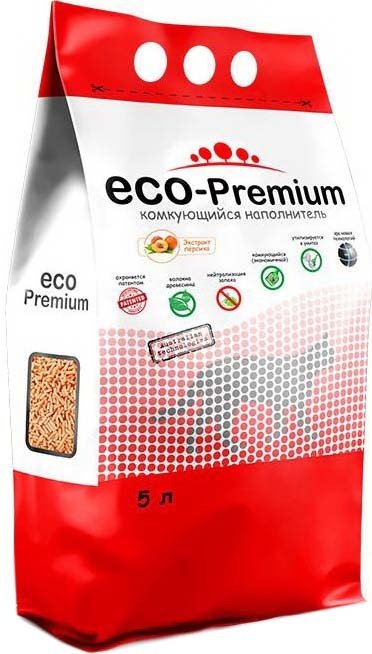 

Наполнитель для туалета Eco-Premium с ароматом персика 5 л