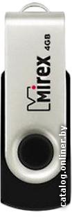 USB Flash Mirex Color Blade Swivel Rubber 2.0 4GB 13600-FMURUS04