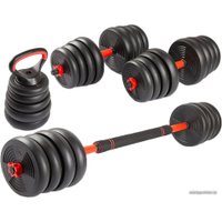 Набор гантелей с соединительным грифом  TREX Sport 6 в 1 30 кг