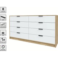 Комод Интерлиния Концепт КТ-К197 (белый платинум/дуб золотой)