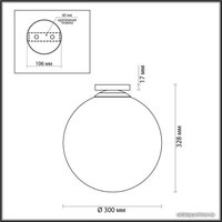 Припотолочная люстра Odeon Light Bosco 4250/1C