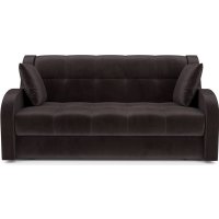 Диван Мебель-АРС Аккордеон Барон НПБ 140x200 (бархат шоколадный Star Velvet 60 Coffee)
