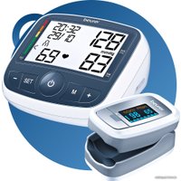 Пульсоксиметр Beurer PO 30 + тонометр BM 40