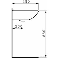 Умывальник Laufen PRO 810952 60x48