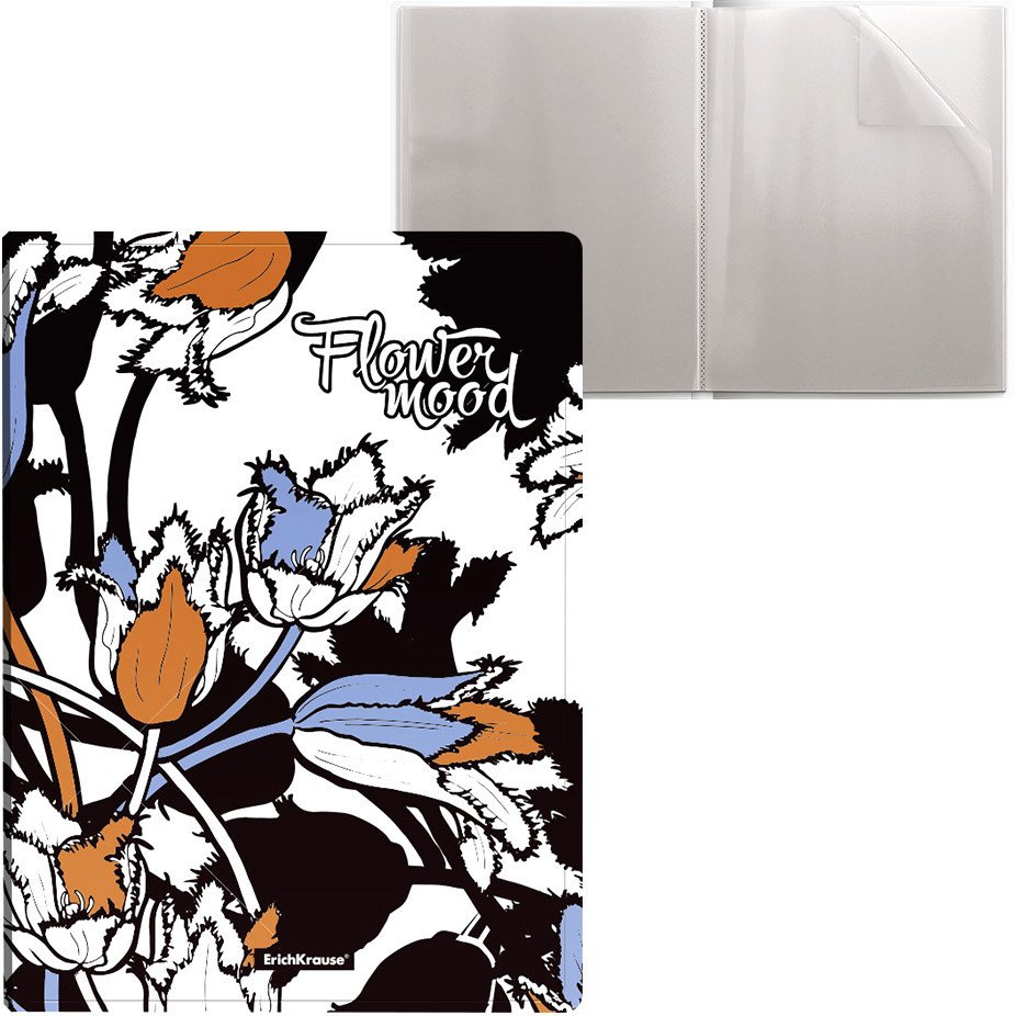 

Набор папок Erich Krause Tulips c 30 карман. 54075 (4 шт)
