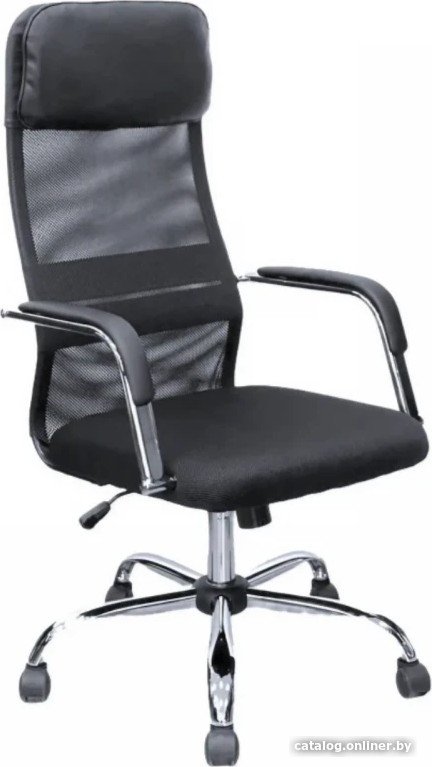 Офисное кресло SitUp Bahrein сhrome (сетка Dark grey/сетка Dark grey)