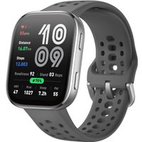 Умные часы Amazfit Bip 6 (серебристый, с серым силиконовым ремешком)