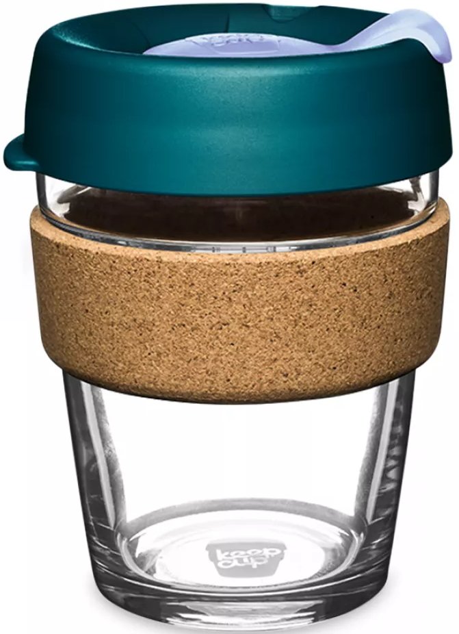 

Многоразовый стакан KeepCup Brew Cork M Eventide 340мл (бирюзовый)