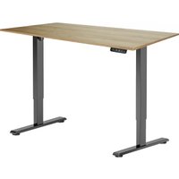 Стол для работы стоя ErgoSmart Electric Desk Prime 1200х650х18 мм (дуб натуральный/черный)