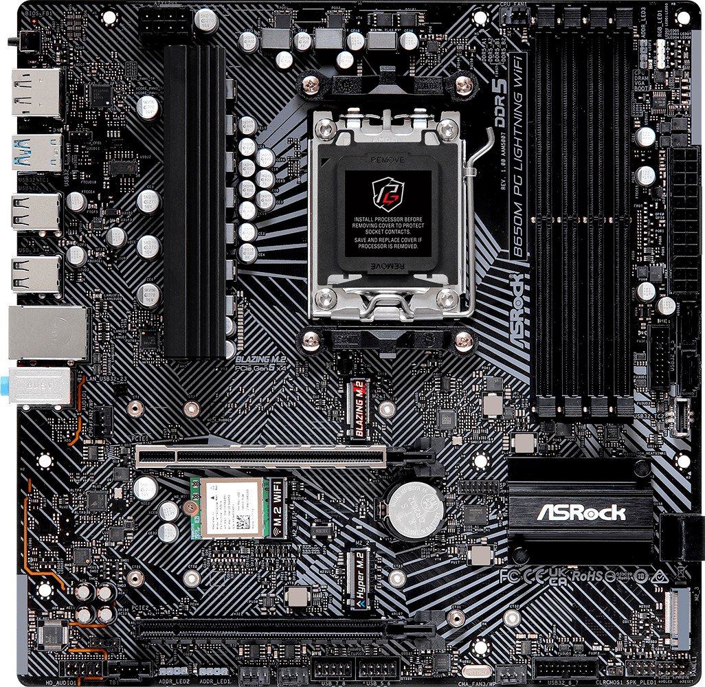 

Материнская плата ASRock B650M PG Lightning WiFi