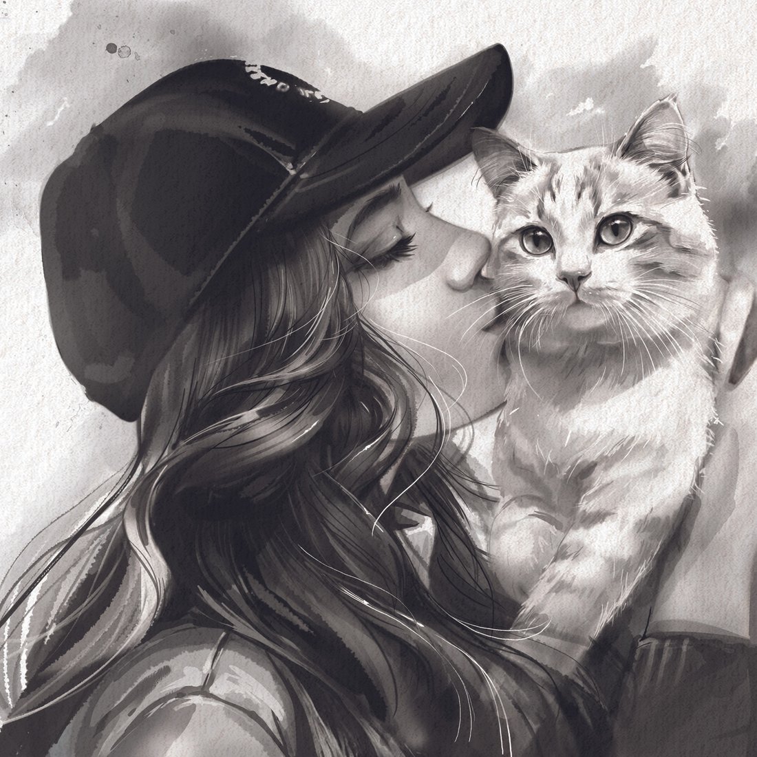 

Алмазная мозаика Феникс+ Поцелуй 71392