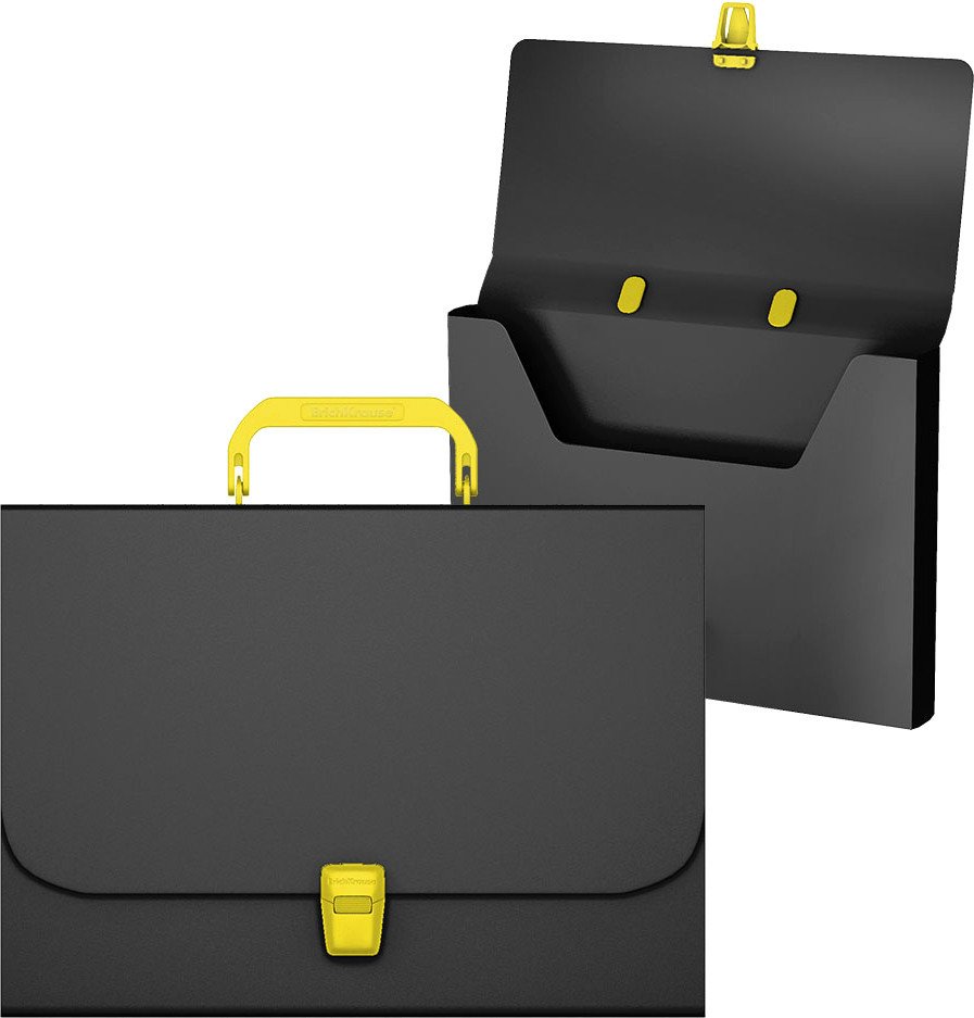 

Папка-портфель Erich Krause Matt Accent 50440 (черный/желтый)