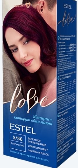 

Крем-краска для волос Estel Love 5/56 Бургундский