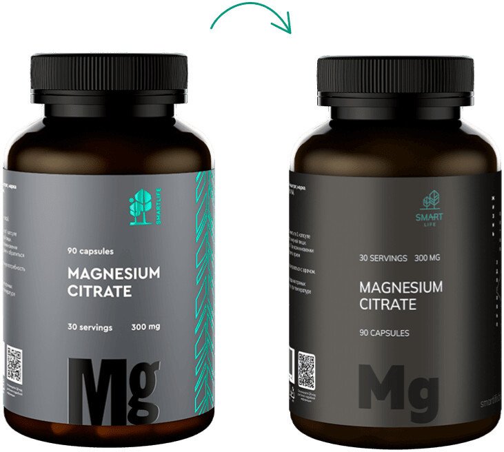 БАД SmartLife Magnesium Citrate (90 капсул)