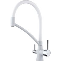 Смеситель Paulmark Siеgen Si213111-431 (белый/белый матовый-хром)