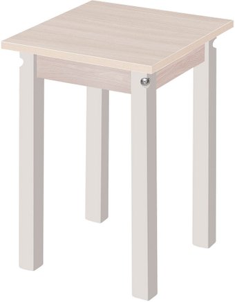 Табурет Элегия ПН ЛДСП (ясень шимо светлый, лак снег)