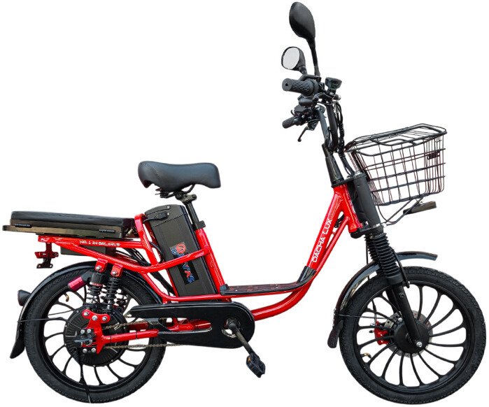 Электровелосипед Smart8 Dacha Lux (красный)