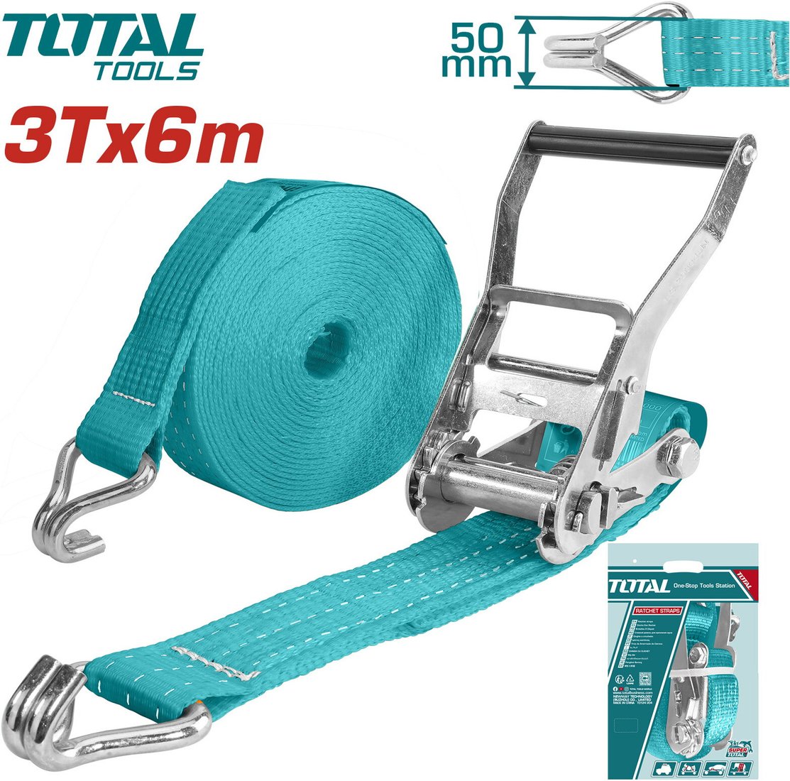 

Ремень с храповым механизмом Total THTRS3061