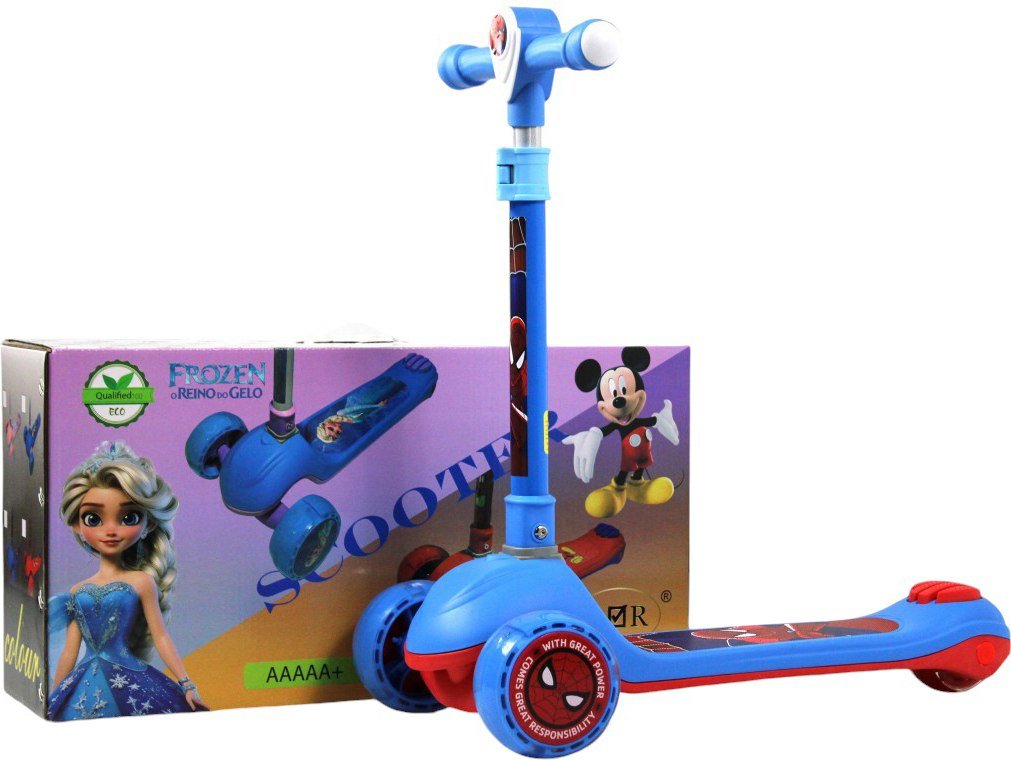 

Трехколесный самокат RiverToys HB-105 (темно-синий)