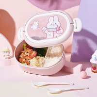 Ланч-бокс ILikeGift Cute bunny 6448 (pink)