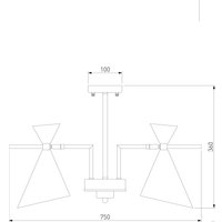 Припотолочная люстра Евросвет Apart 70114/5 (белый)