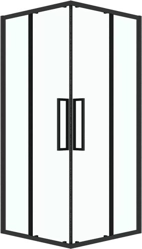 Душевой уголок Grossman Cosmo 80x80x195 300.K33.02.8080.21.00 (черный матовый/прозрачное стекло)