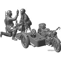 Сборная модель Звезда Советский мотоцикл М-72 с минометом