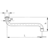 Излив Armatura 831-016-00