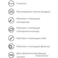 Вентиляционная решетка ERA DVLR D100 D150 10DVLR