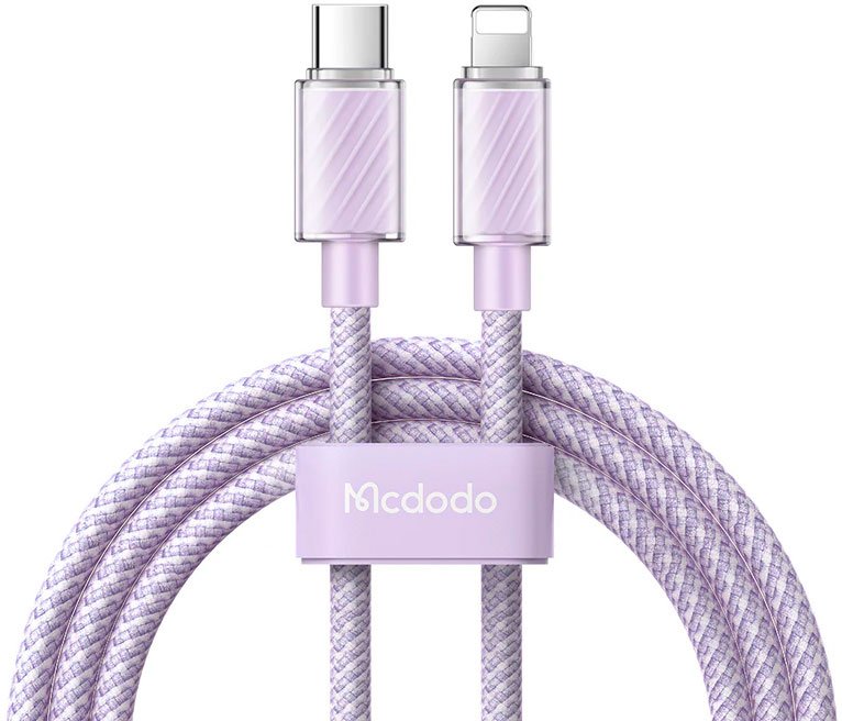 

Кабель McDodo CA-3662 USB Type-C - Lightning (1.2 м, фиолетовый)
