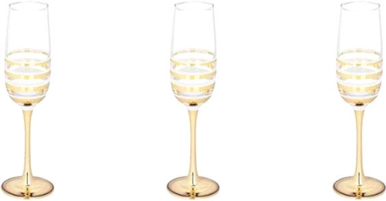 

Набор бокалов для вина Glasstar Line Gold LNK224-8162-11 (3 шт)