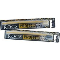 Зубная щетка R.O.C.S Pro Gold Edition мягкая