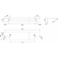 Ручка мебельная Boyard Ray 2.0 RT809BL.1/160/200