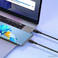 Кабель Baseus Pudding Series Fast Charging Cable 100W USB Type-C - USB Type-C (2 м, черный)