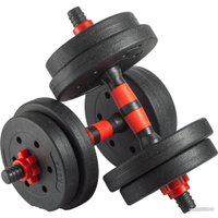 Набор гантелей с грифом для штанги VictoryFit VF-DC100 2x5 кг