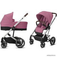 Универсальная коляска Cybex Balios S Lux 2020 (2 в 1, серебристая рама, magnolia pink)