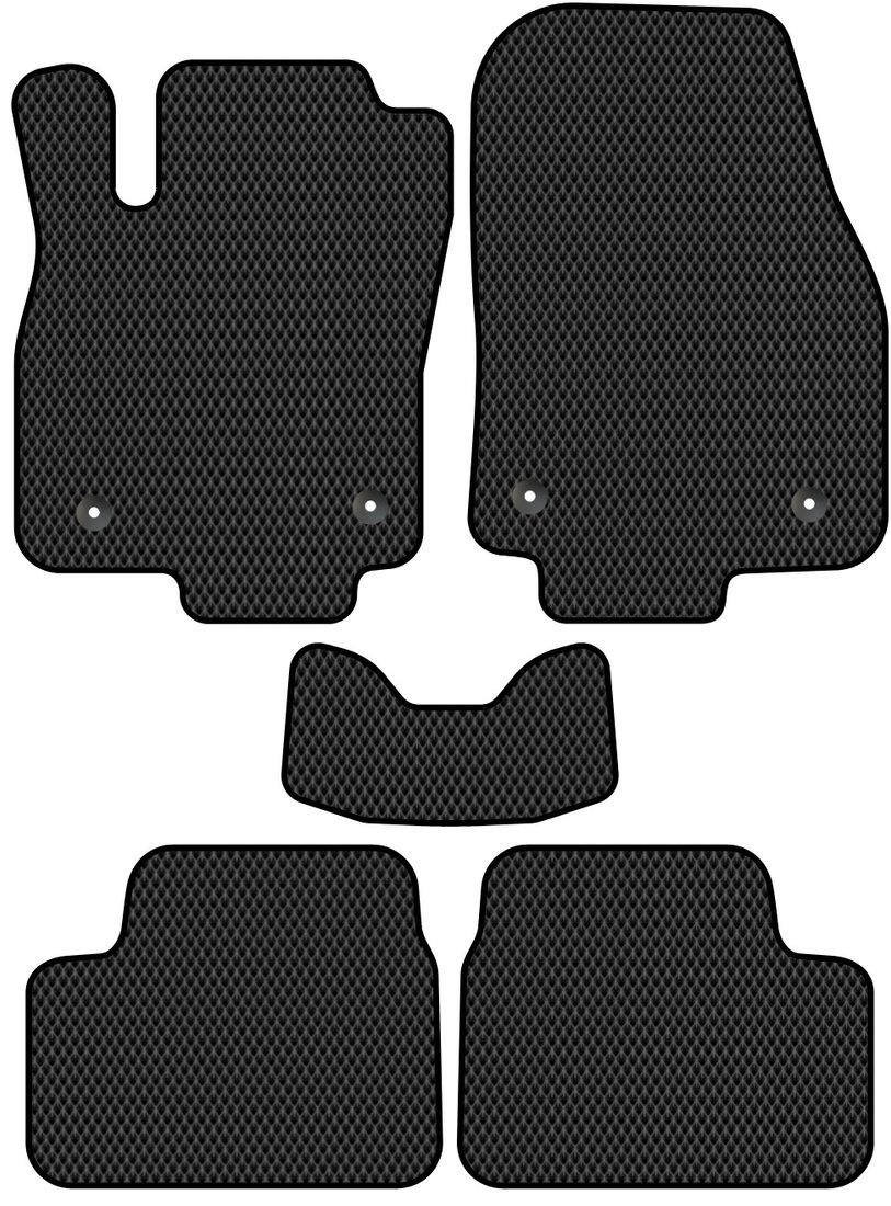 

Комплект ковриков для авто Alicosta Opel Astra III (купе / H) 2005 - 2014 (черный, ромб)