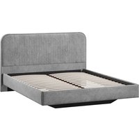 Кровать Трия Тиффани тип 1 140x200 (микровелюр Wellmart Silver)