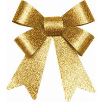 Елочная игрушка Pozzi Milano Бантики 5127 (2 шт, золото)
