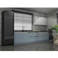 Готовая кухня ЗОВ Ако прямая 3.3 м (деним/сильвер) в Витебске