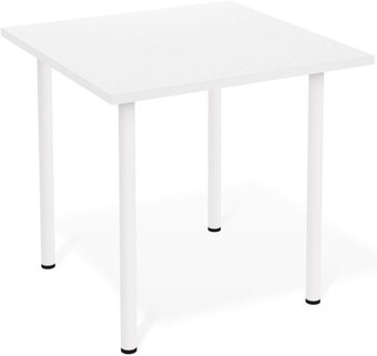 Кухонный стол Sheffilton SHT-TU66/TT 80/80 ЛДСП (белый/белый снег)