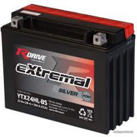 Мотоциклетный аккумулятор RDrive eXtremal Silver YTX24HL-BS (22 А·ч)